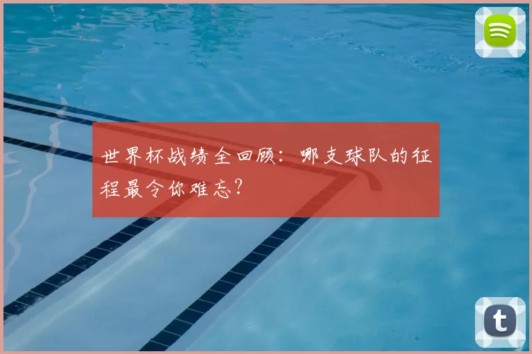 世界杯战绩全回顾:哪支球队的征程最令你难忘?