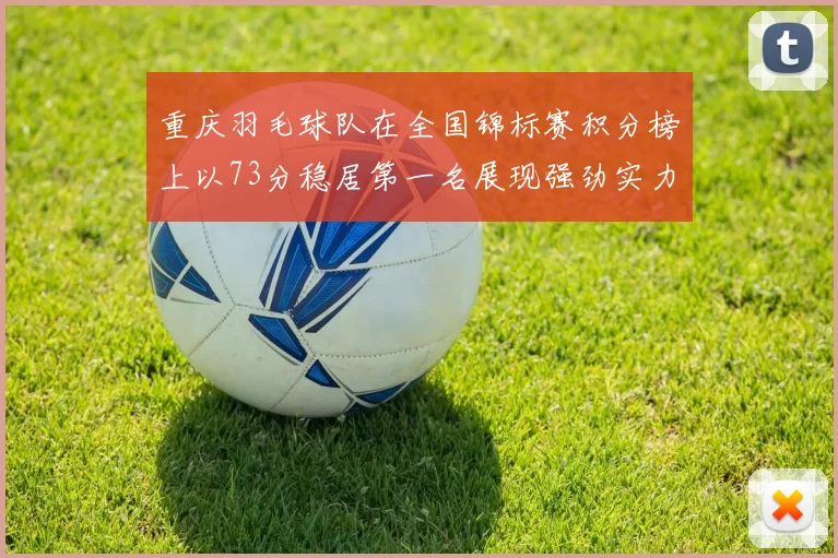 重庆羽毛球队在全国锦标赛积分榜上以73分稳居第一名展现强劲实力